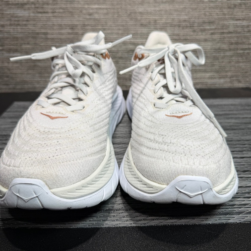 Hoka Mach 5 Women 7.5 White Copper Running Shoes 1127894-WCPP Profly+ Low Top - Picture 4 of 15